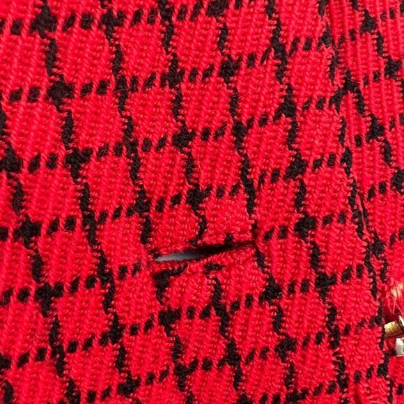 Manor-Bourne for I. Magnin & Co Vintage 60s Red Jacket Jackie O Size M/L - Picture 8 of 15